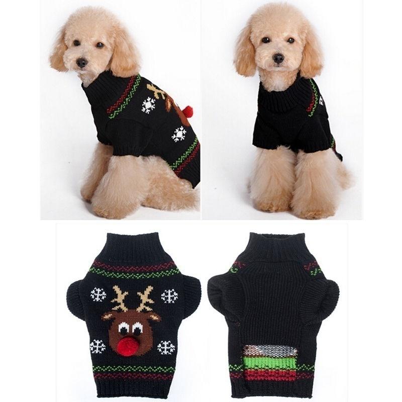 Lovely Pet Dog Warm Jumper Sweater Halloween Christamas Theme Xmas Clothing Puppy Cat Kintwear Costu