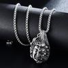 New Fashion Half Buddha Half Demon Retro Pendant Good and Evil One Thought Necklace Jewelry