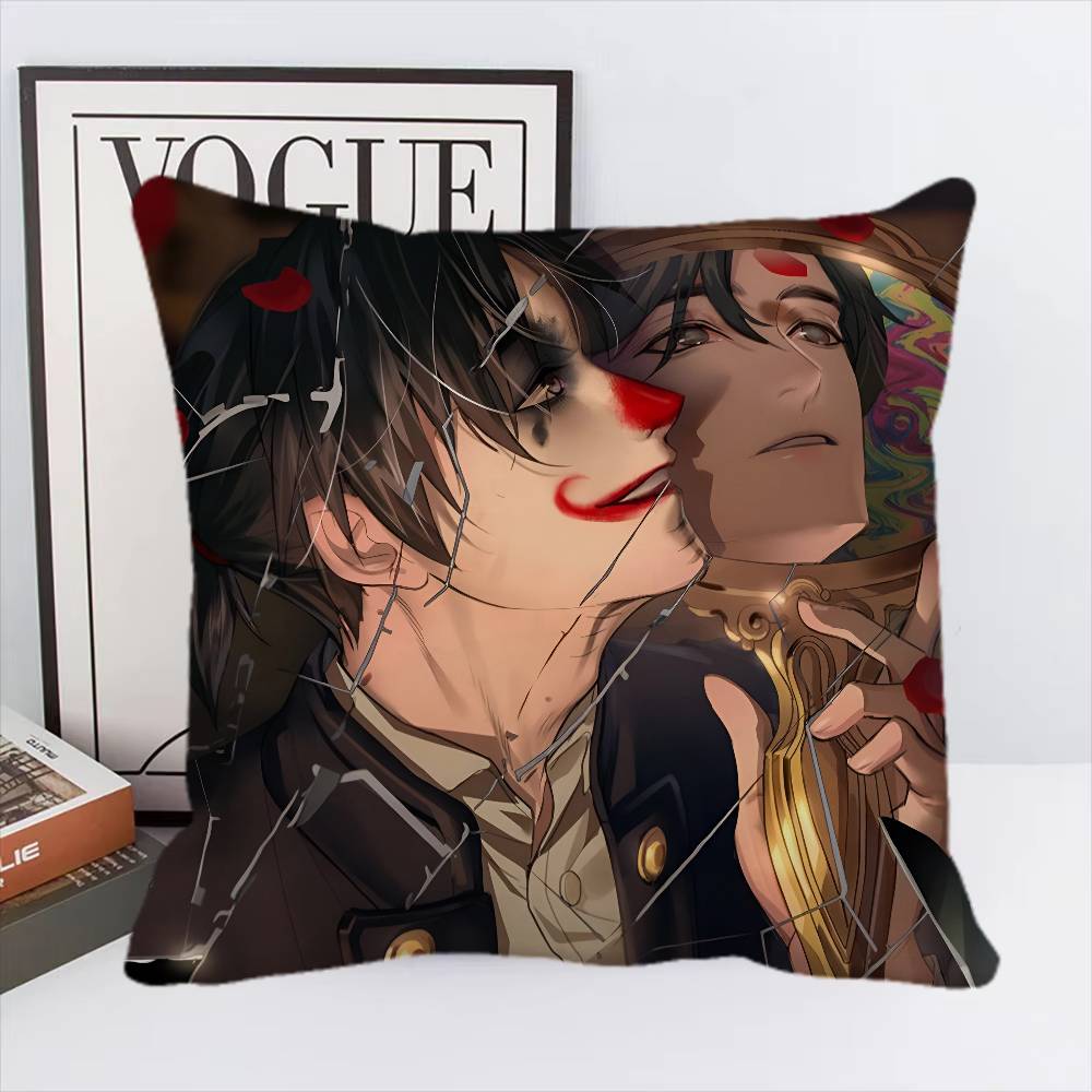 Federa Cuscino Anime Lord Of Mysteries Quadrato Camera da Letto Divano Cuscino Comfort per il Tempo Libero Decorazione Auto Casa