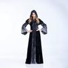 Adult Halloween Witch Devil Costume Horror Skull Long Dress Vampire Role Play Outfit Stage Party
