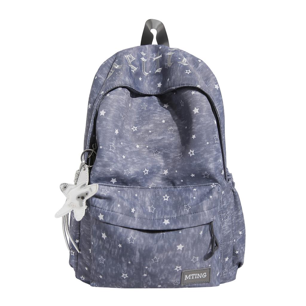 Schoolbag Korean small fresh college student simple star backpack lightweight versatile large capacity fashion junior high school student schoolbag