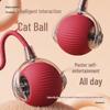 Self-Play Plush Cat Toy Ball - Furry Pet Teaser for Boredom Relief
