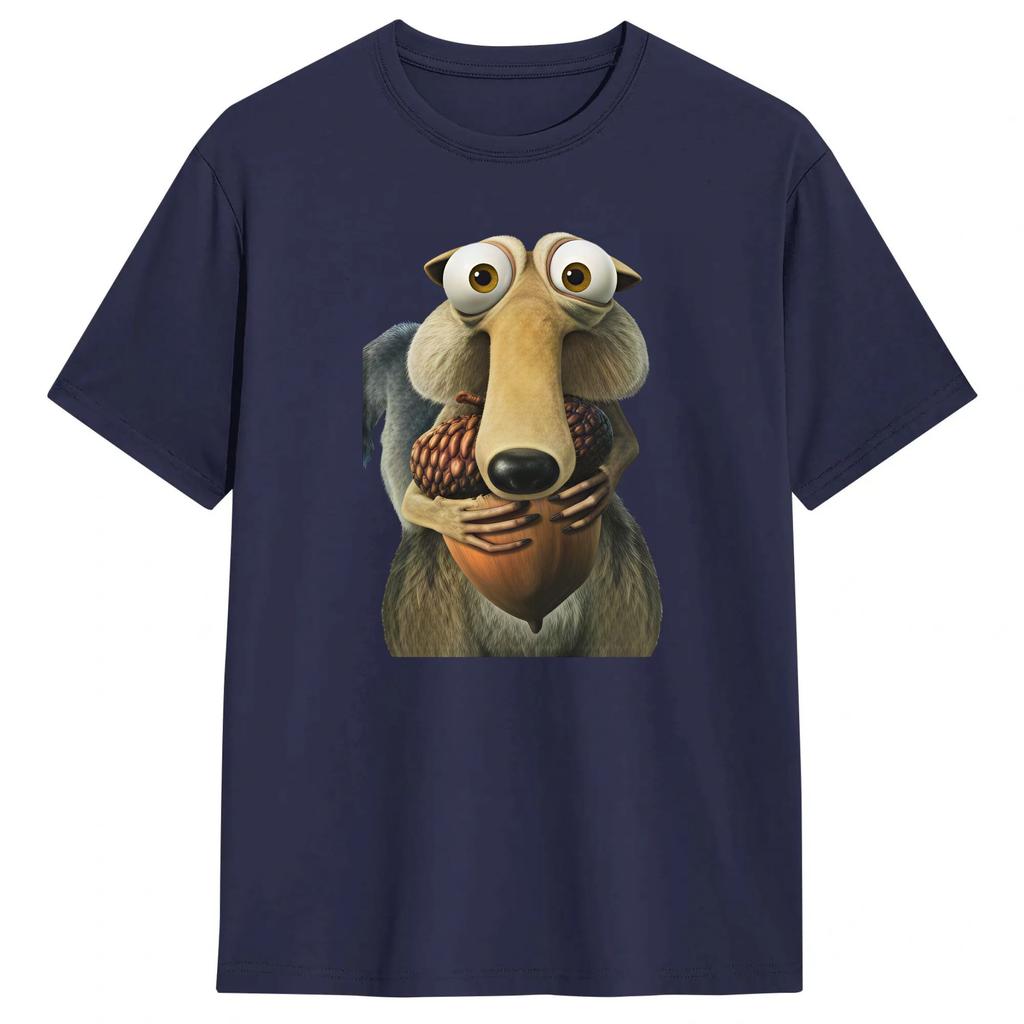 T-shirt IceAges Unisex Tempo Libero Cotone Puro Magliette Girocollo Manica Corta T-shirt Abbigliamento Classico