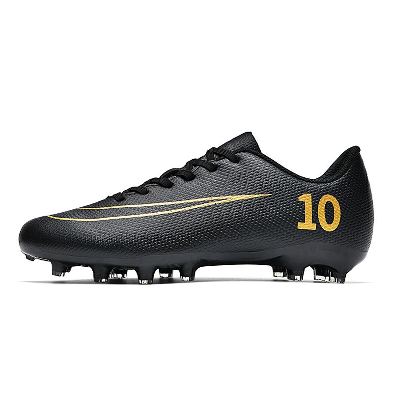 Men Soccer Shoes Professional Field Football Boots FG/TF Grass Training Futsal Soccer Sneakers Anti-Slip Ankle Cleats Shoes31-46