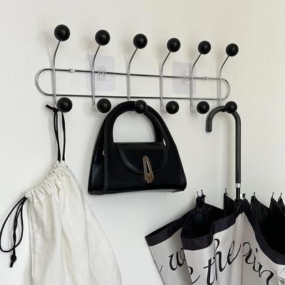 Minimalist Wall Mounted Coat Racks Portable Aesthetic Dressing Rooms Clothes Hanger Hooks Designer Entrance Hall Cheap Bags Cap Scarf Organizer Rack