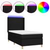 VidaXL Slat Bed Base with Mattress and LED, Upholstered Bed, Single Bed, Adult Bed for Interior Bedroom, 3138695