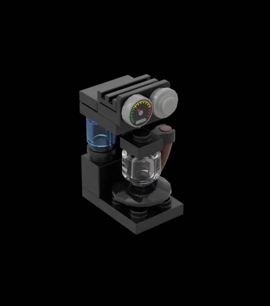 MOC Small Modern Home Particle Sofa TV Cabinet Interior Decoration Furniture DIY Building Blocks