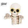 Cool Plant Decorations Skeleton Flower Pot Hugger Resin Skull Planter Statue with Eyes Mini Funny Garden Statues Flowerpot Ornament for Halloween