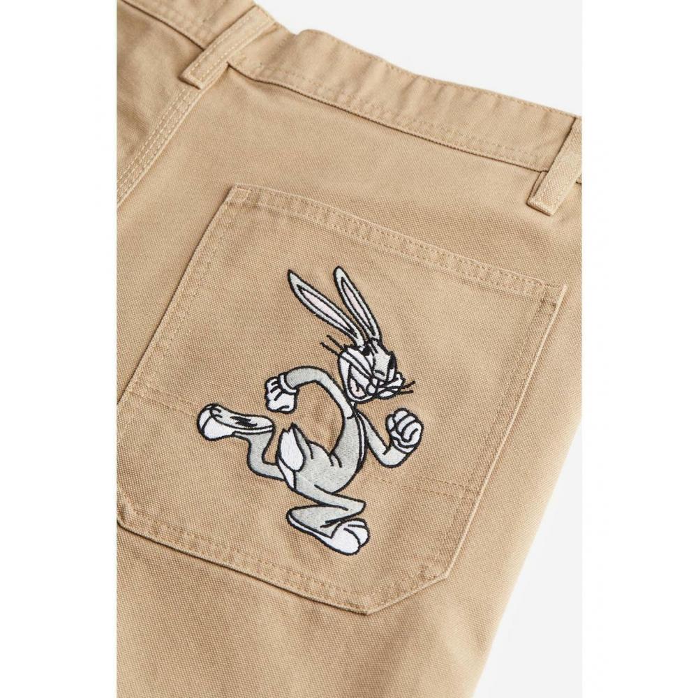 

Брюки HM Relaxed Fit Walker Бежевые Looney Tunes 1198617001