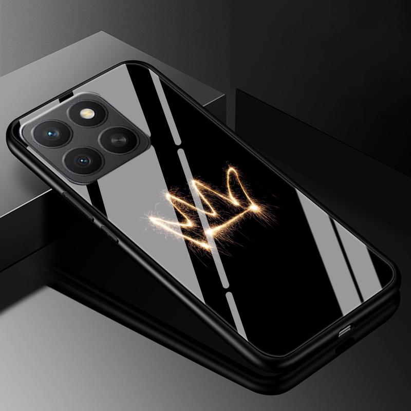Tempered Glass Phone Case For Honor 400 Smart Luxury Hard Back Bumper Cover for Honor 400 Smart LGN-NX1 X6C X7D 4G 5G Capa