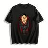 Halloween Lustiges Dracula-Print-Oberteil Vampir-Thema Lässiges T-Shirt Reines Baumwoll-T-Shirt