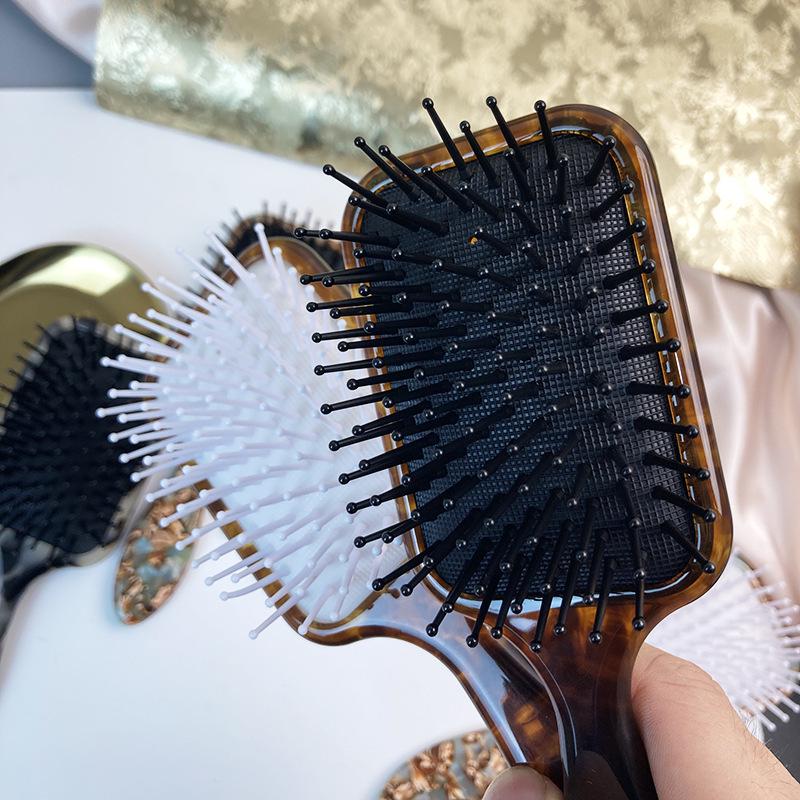 European Acetate Fiber Airbag Comb for Girls – Fluffy Crown Massage Cushion Comb