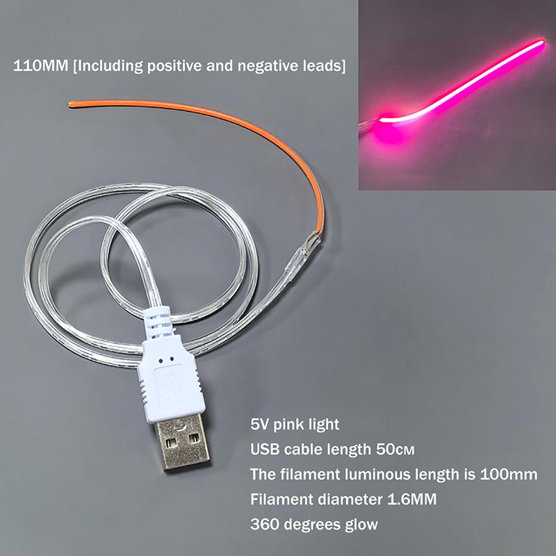 1Pcs Lamp Parts Diode Led Filament Flexible Dc 5V Usb Led 360° Luminous Bendable Creative Edison Bulb