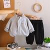 Kids Casual Long-Sleeve Set, Comfortable Daily Wear Outfits