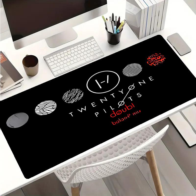 Tyler Joseph and Josh Dun1 Mouse Pad - Non-Slip Rubber Base, Smooth Surface for Work,Gaming,Office,And Home Use, Desk Mouse Pad