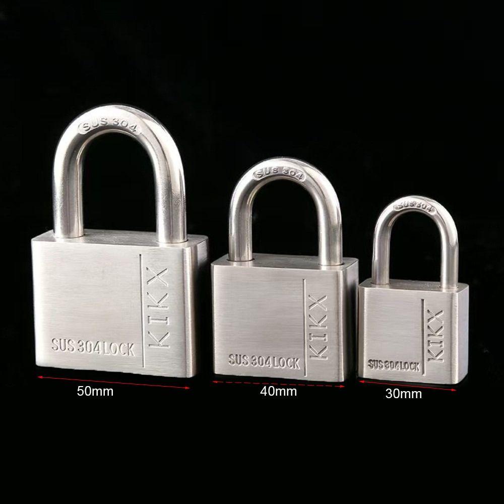 304 Stainless Steel Dormitory Cabinet Padlock Anti-theft Secure Suitcase Security Lock Waterproof