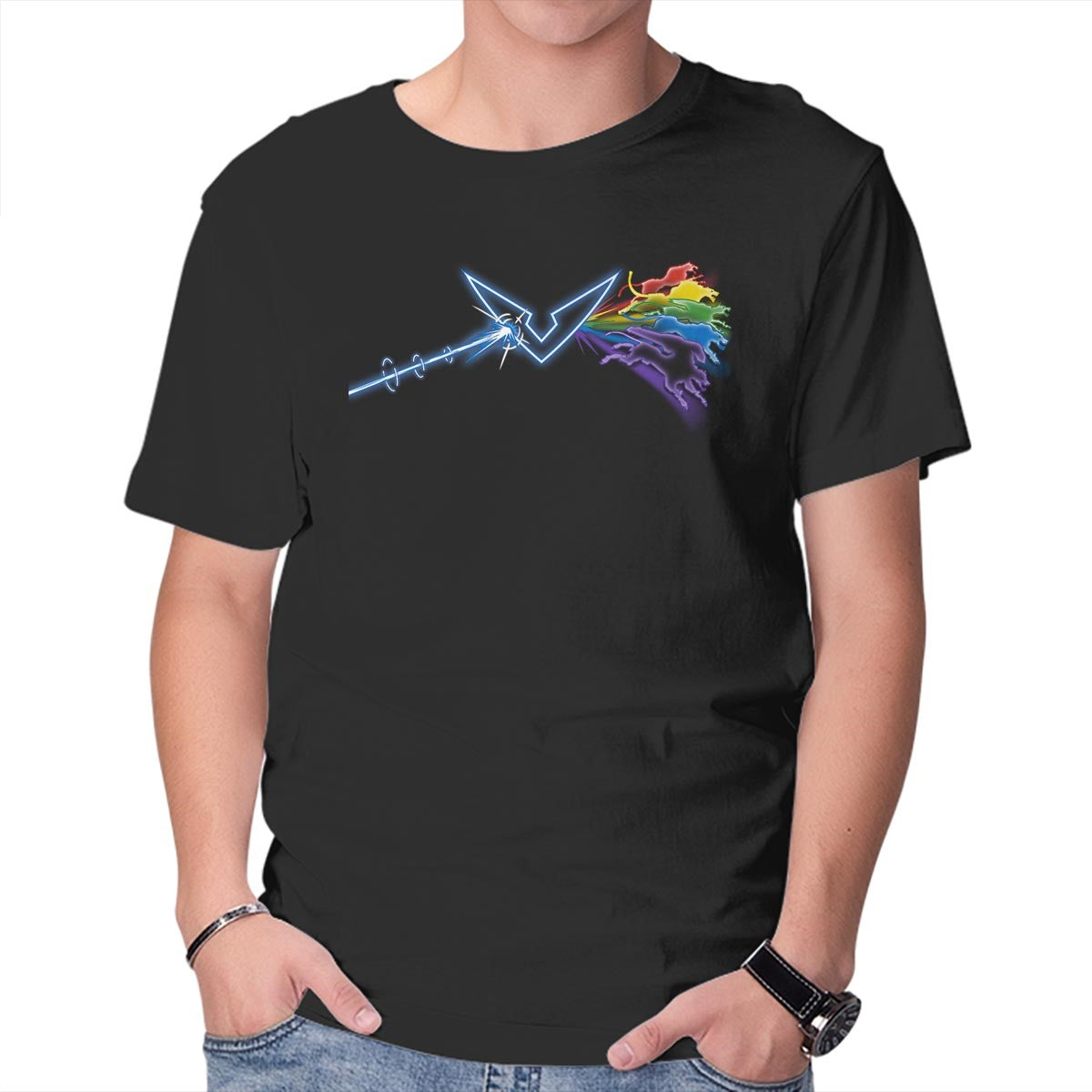Unisex Crew Neck T-Shirt Paladin Side of Altea Graphic Short Sleeve Casual Tee M