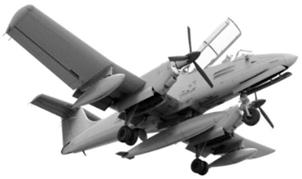 Kinetic 1/48 Scale Argentine Air Force FMA IA 58 Pucara Plastic Model Kit KNE48078