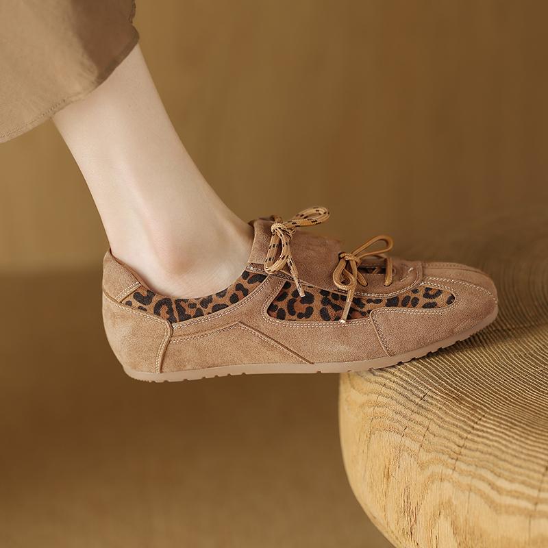 Fashion 2025 Leisure Loafers Flats Shoes Woman Suede Leather Slip-on Loafers Casual Moccasins Female Flats Shoes Comfort Spring Shoes