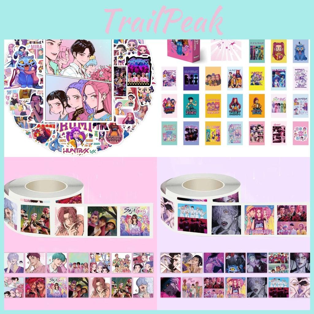 Demon Kpop Hunters Graffiti Sticker Card Roll Stickers Diy Water Cup Decoration