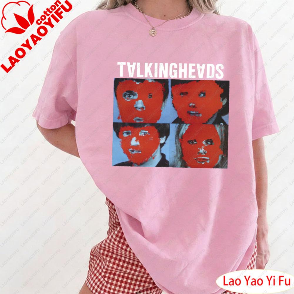 Stop Making Sense Talking Headvintage Tee Women Redheaded Portrait Clothes Retro Head Portrait Graphic Print T Shirt