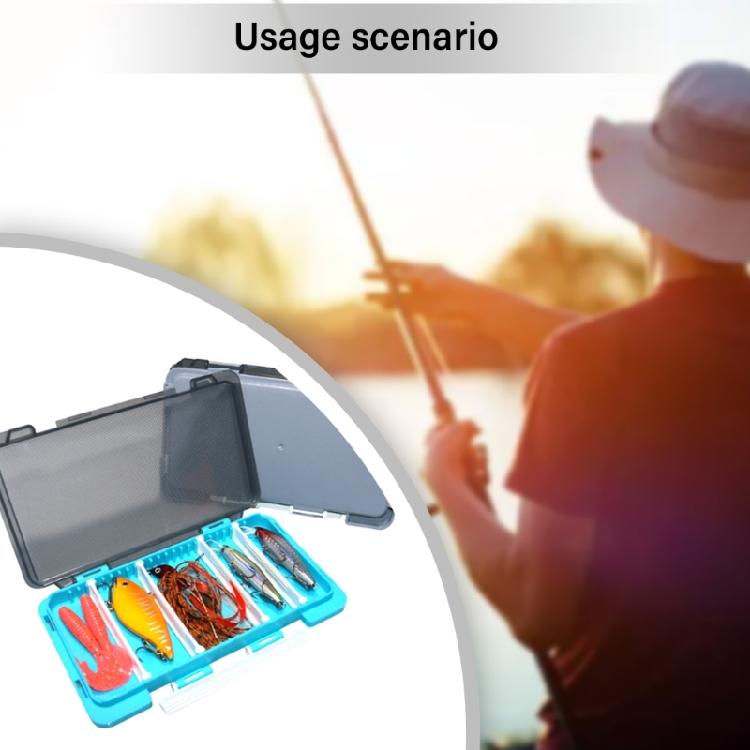 Grids Compartments Fishing Lures Organizers Water Proof Box Fishing Tackle Hook Organizers Holder Case Container Box