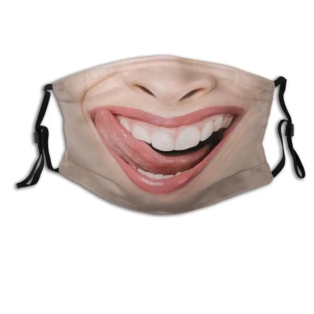 3D Three-dimensional Mask Personality Creative Social Funny Imitation Facial Expression Dance Cotton Printed Mask
