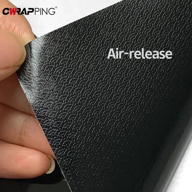 Glossy Black Car Stickers Vinyl Wrap Waterproof Self Adhesive Rearview Mirror Vinyl Film Window Frame Decal for Auto Accessories