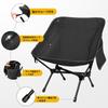 TOBTOS Ultralett Camping Bærbar Sammenleggbar Ryggsekktur Kompakt Campingstol med Bæreveske for Utendørs Camping Fotturer Ryggsekktur Strand Reisestol,