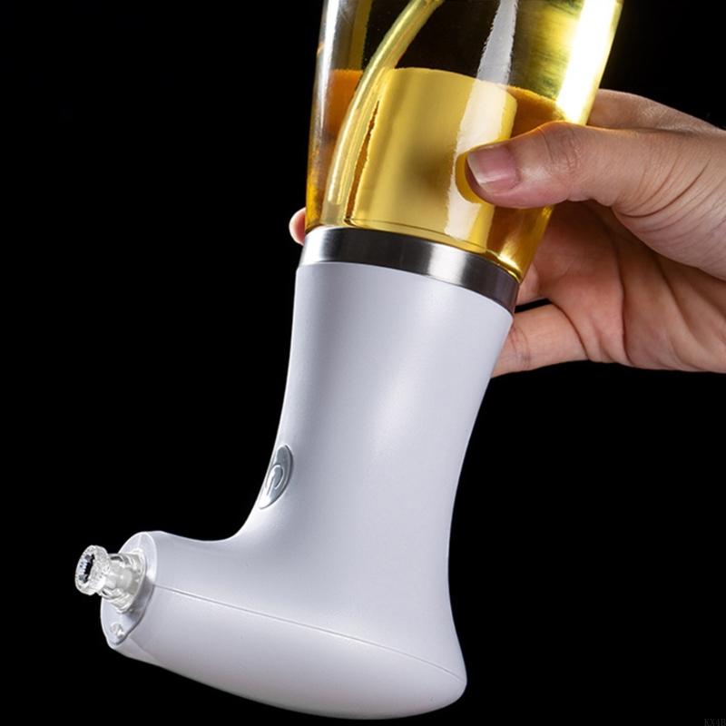 Electric Olive Oil Spray Bottle Dispenser USB Charging Sauce Jar Vinegar Storage Bottle For Barbecue Kitchen Oil Sprayer