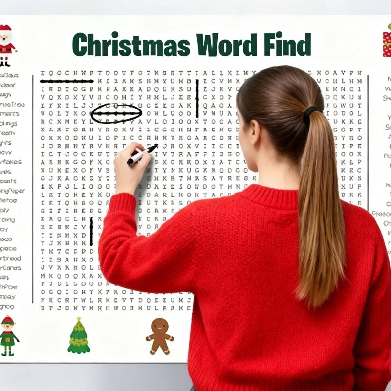 

Funny Holiday Party Game Wall Game Jumbos Thanksgiving Word Search Posters for Classroom Family Party Gift