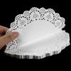 100pcs White Round Lace Paper Doilies Coaster Placemat Cake Mat DIY Gift Packaging Craft Wedding Birthday Party Table Decoration