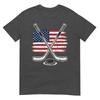 Ice Hockey Usa Flag Tshirt