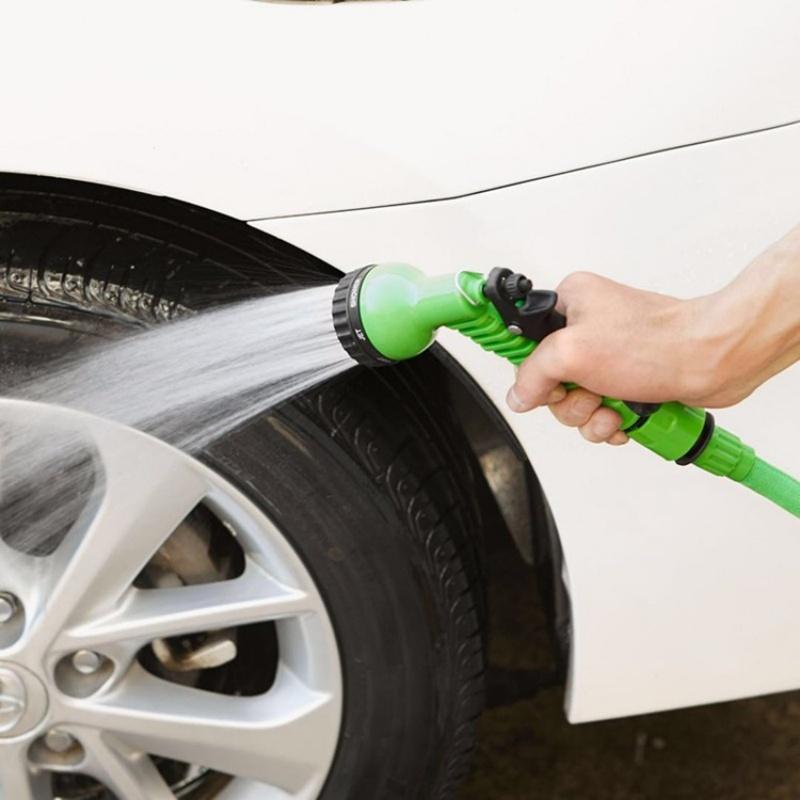 25FT-125FT Dehnbarer Magischer Schlauch Leichtes Design Langlebige Materialien 7 Wassersprühfunktionen Pistole Haus Garten Bewässerungswerkzeuge