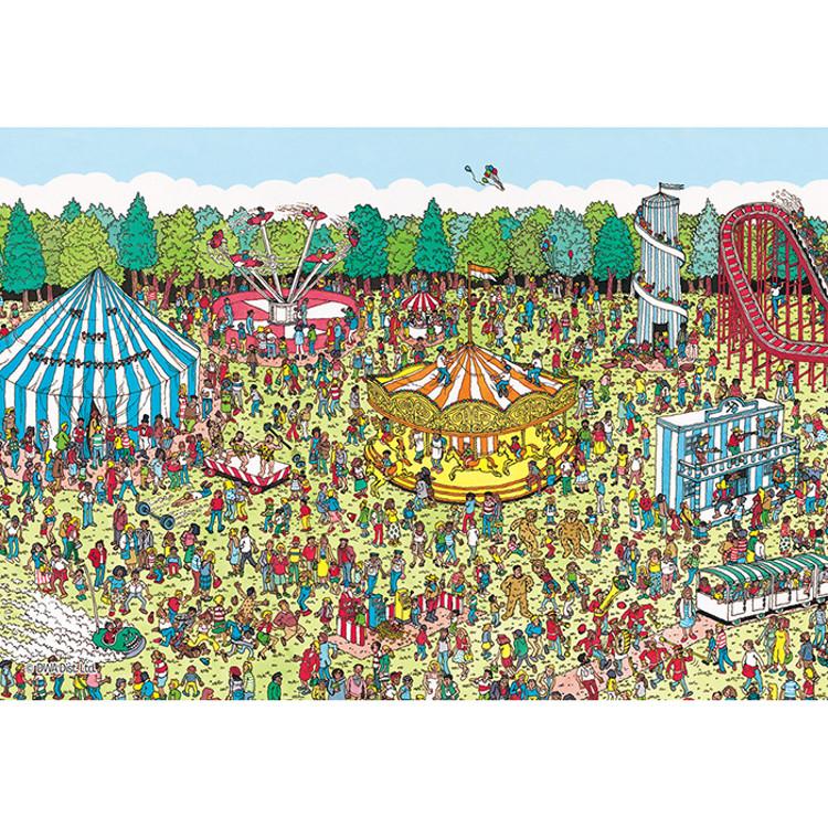 108 Piece Jigsaw Puzzle - Find Wally Amusement Park (Mini), popular Korean puzzle