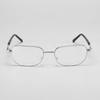 Anti-Scratch Reading Glasses Retro Square Presbyopic Eyewear With Glass Lenses Metal Hyperopia Eye Glasses Men's glasses +3.5+4