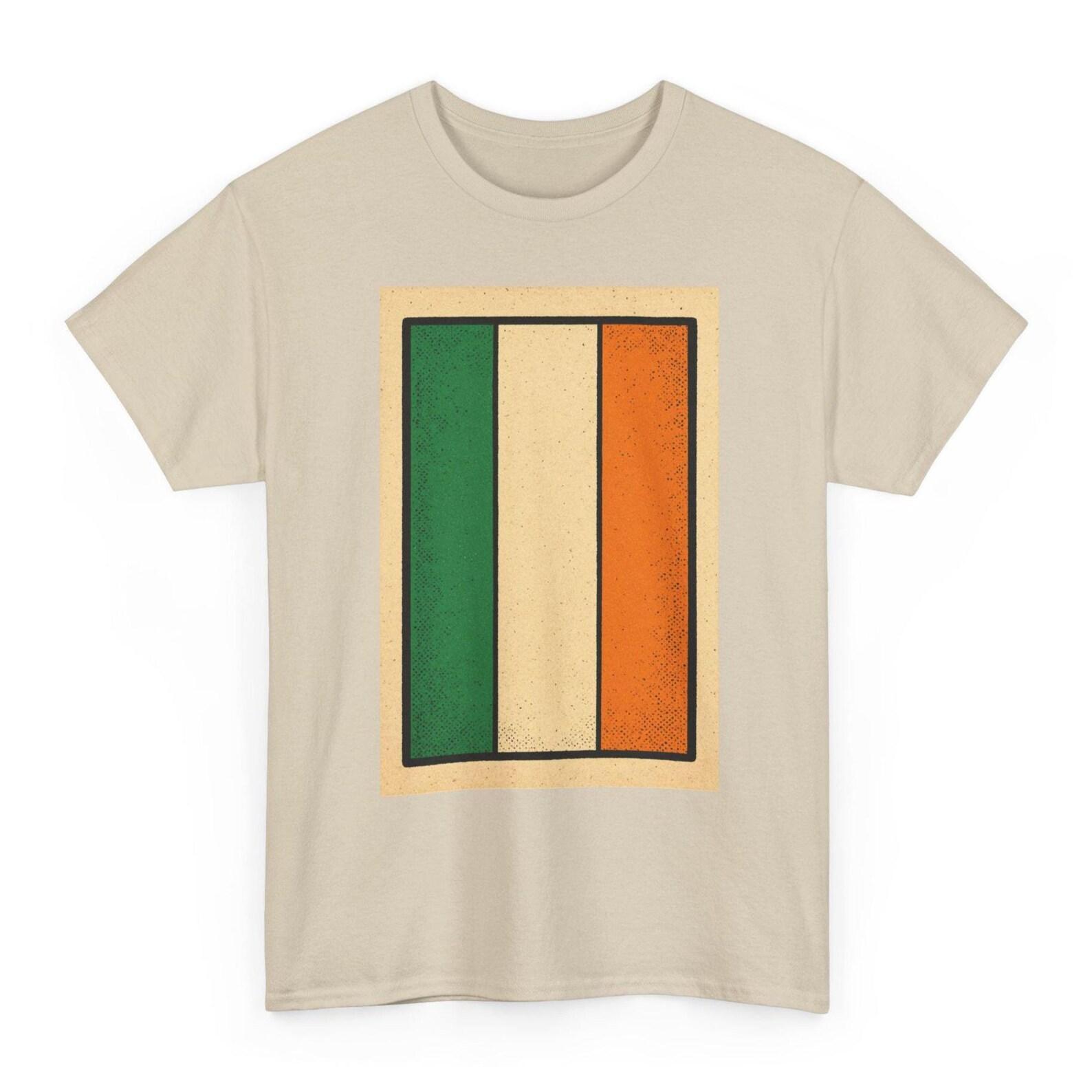 Ireland Flag T-Shirt | Retro Irish Travel Tee | Celtic Heritage Shirt L