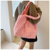 1Pc This Year's Popular Fashion Simple Temperament Commuter Pleated Bag Women's Shoulder Underarm Bag Portable Bucket Bag Tide