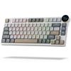 RK ROYAL KLUDGE N80 Mechanical Keyboard Smart Display and Wireless Mechanical Keyboard with Software 80 QWERTY US Layout (with Knobs), Top-Mounted 75%