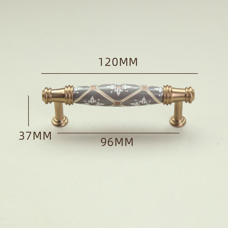 Luxurious Shoe Cabinet Handles with Retro Ceramic Design