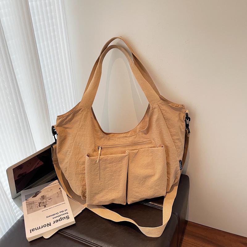 

Korean Style Lightweight Women s Casual Crossbody Tote - Large Capacity, Single Shoulder, Red 47cm x 28cm x 17cm хаки