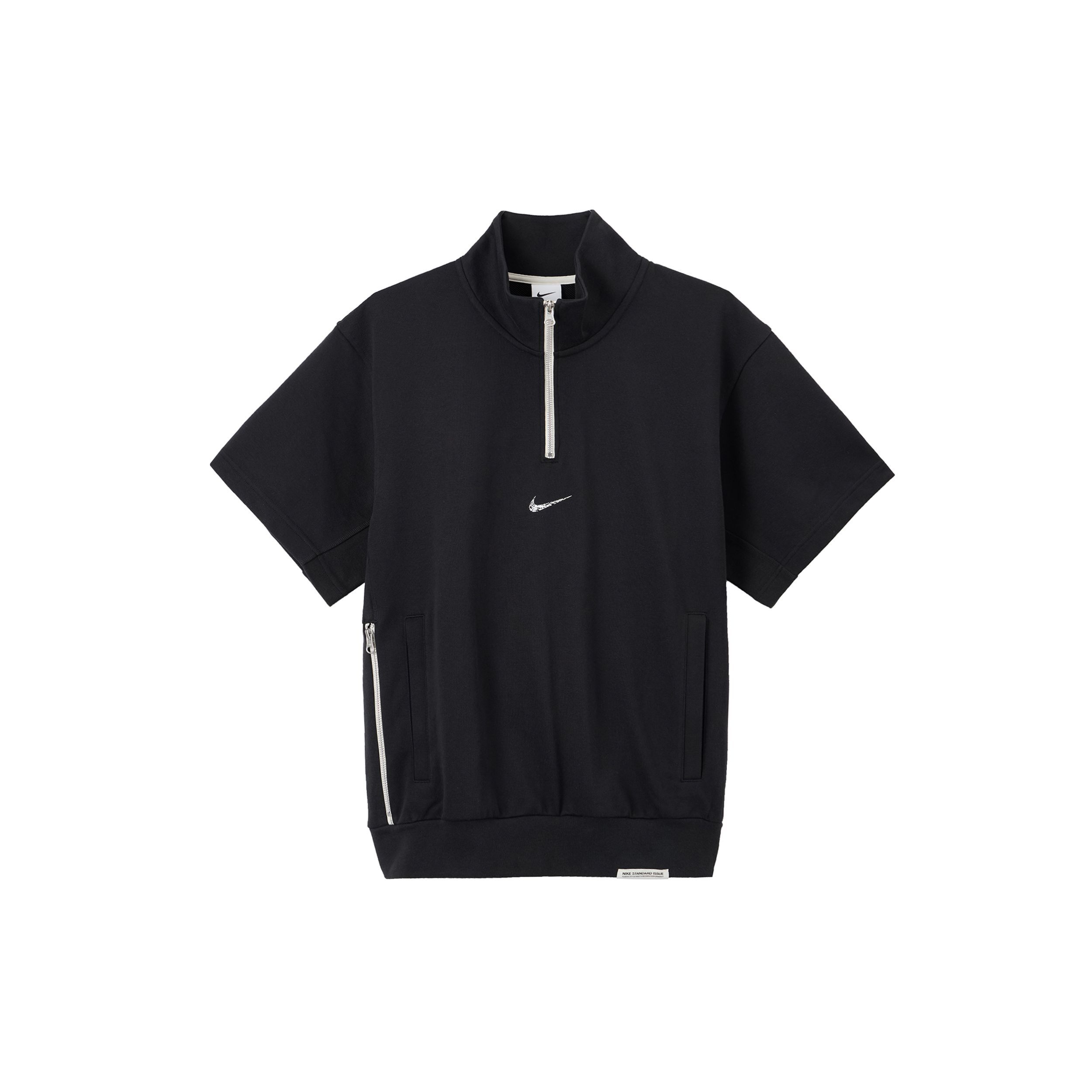 Nike Sportswear Half Zip Short Sleeve Top Black FB7053-010 S