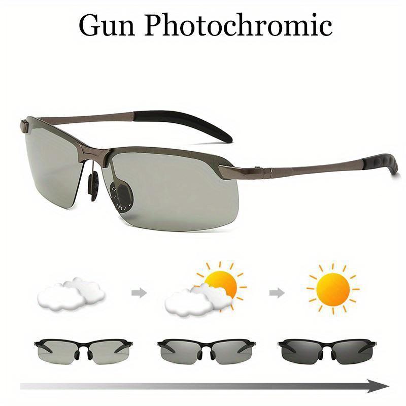 Fashion Photochromic Sunglasses Driving Discoloured Lens Glasses Male Spring Leg Sun Glasses Vision Non Polarized Glasses