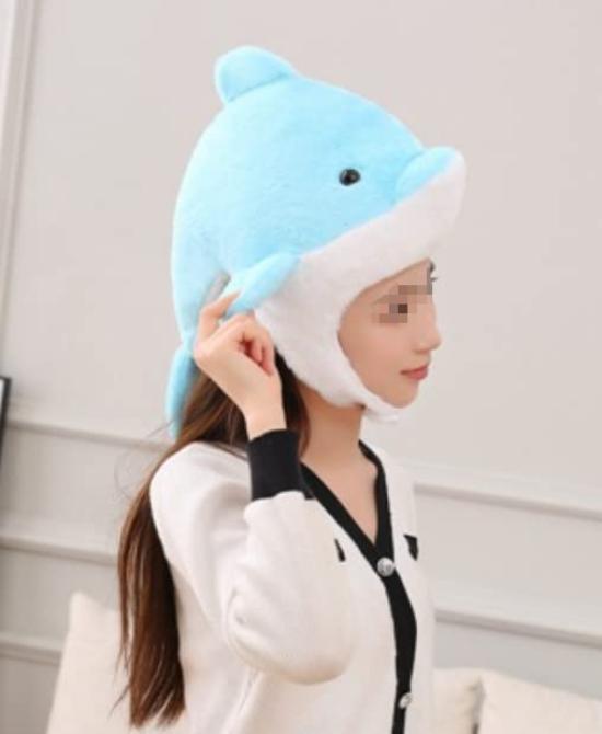 

DOKiDOKi Dolphin Hat Cosplay [Cute] Transformation Dolphin Show Plush Kigurumi Headgear Aquarium Cute Halloween Dolphin Dolphin Iruka [Product Code]
