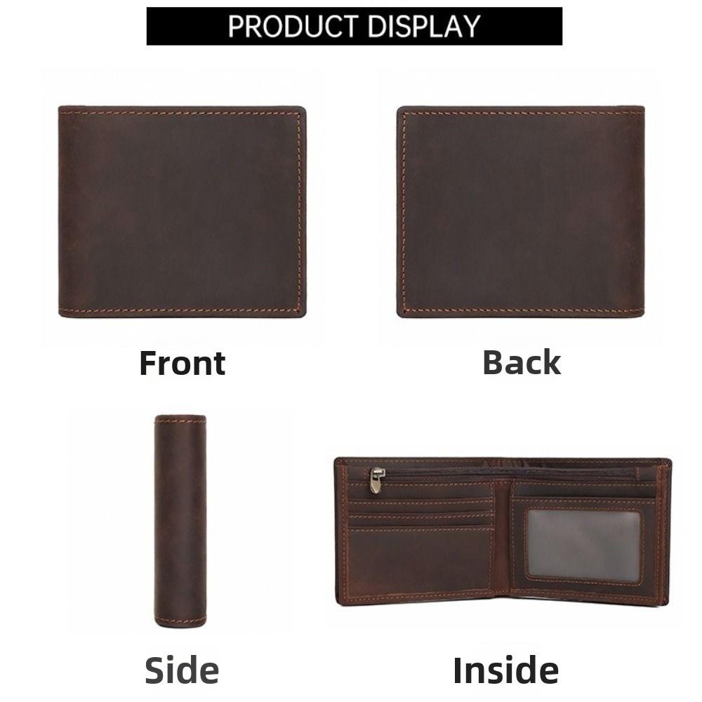 Multi-Card Slot Genuine Leather Wallet Handmade Coin Purse Luxury Card Bag  Travel