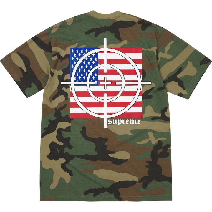 Supreme Target Tee Woodland Camo L