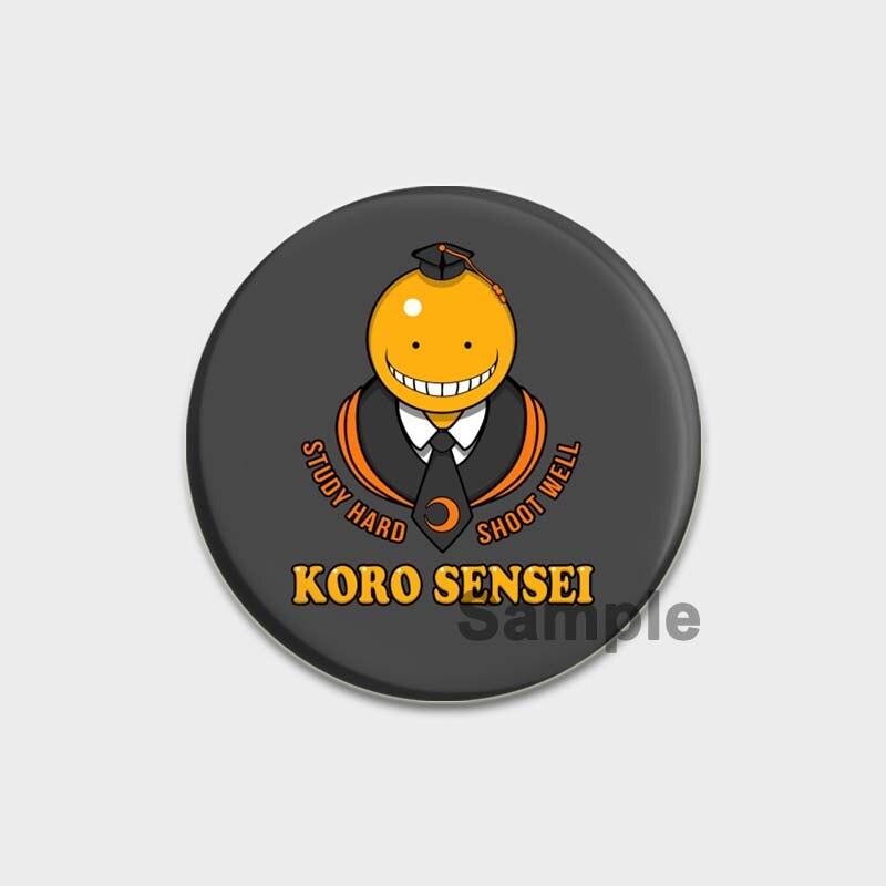 58MM 58mm Ručně vyráběné brož Pin Anime Atentát Učebna Brože Kreslený Cosplay Odznaky Batoh Dekorace klobouku Odznaky do klopy Dárky