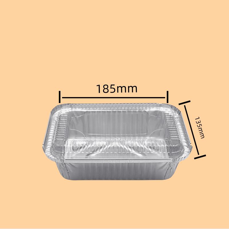 Rechteckige Grillschale aus dicker Aluminiumfolie – Einweg und wiederverwendbar