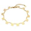 Adjustable Satellite Beaded Anklet Bracelets for Women ,Stainless Steel Summer Beach Foot Chain Stainless Steel Waterproof