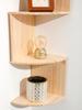 5-Layers Wooden Corner Shelf Display Stand Organizers Storage Floating Bookshelf Plant Holder Home Appliance Kitchen Accessories